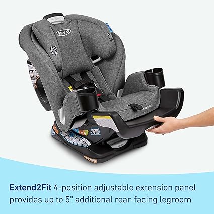Graco Extend2Fit Convertible Baby Car Seat – Rear & Forward Facing, Adjustable Extension Panel for E | AmazPromo