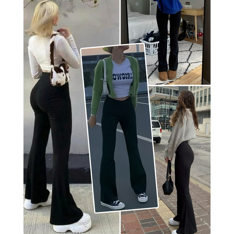 FITOP Women's Buttery Soft Flare Yoga Pants – High Waisted Bootcut Leggings with Hidden Pocket | AmazPromo