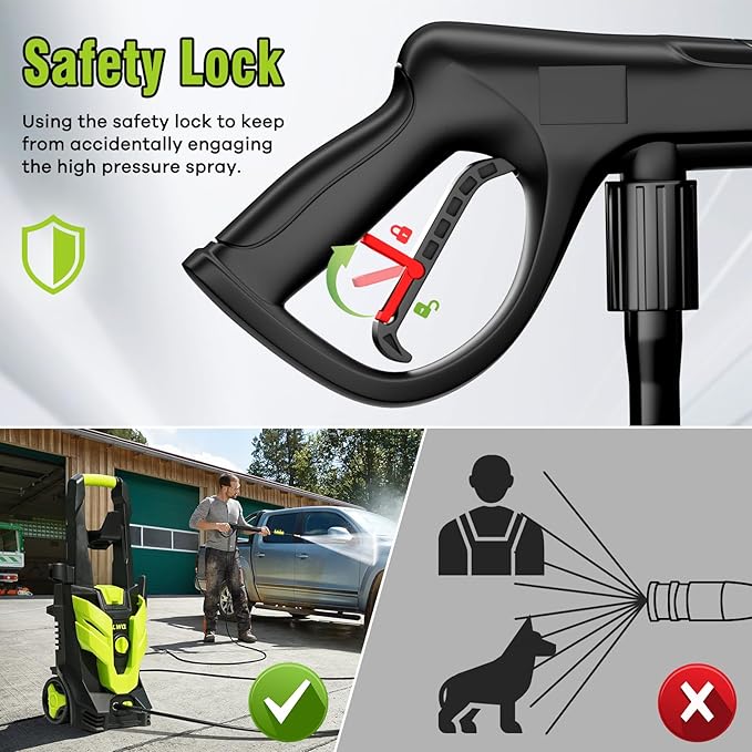 Electric Pressure Washer 2.5 GPM – 1800W High-Power Washer with 4 Quick-Connect Nozzles & Foam Canno | AmazPromo