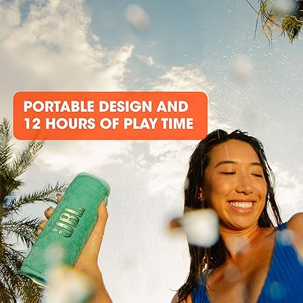 JBL Flip 6 Portable Bluetooth Speaker – Powerful Sound, Deep Bass, 12H Playtime, IPX7 Waterproof, Pa | AmazPromo