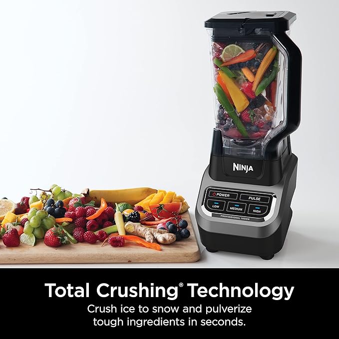 Ninja BL610 Professional 1000-Watt Blender – Total Crushing Technology for Smoothies, Ice & Frozen F | AmazPromo