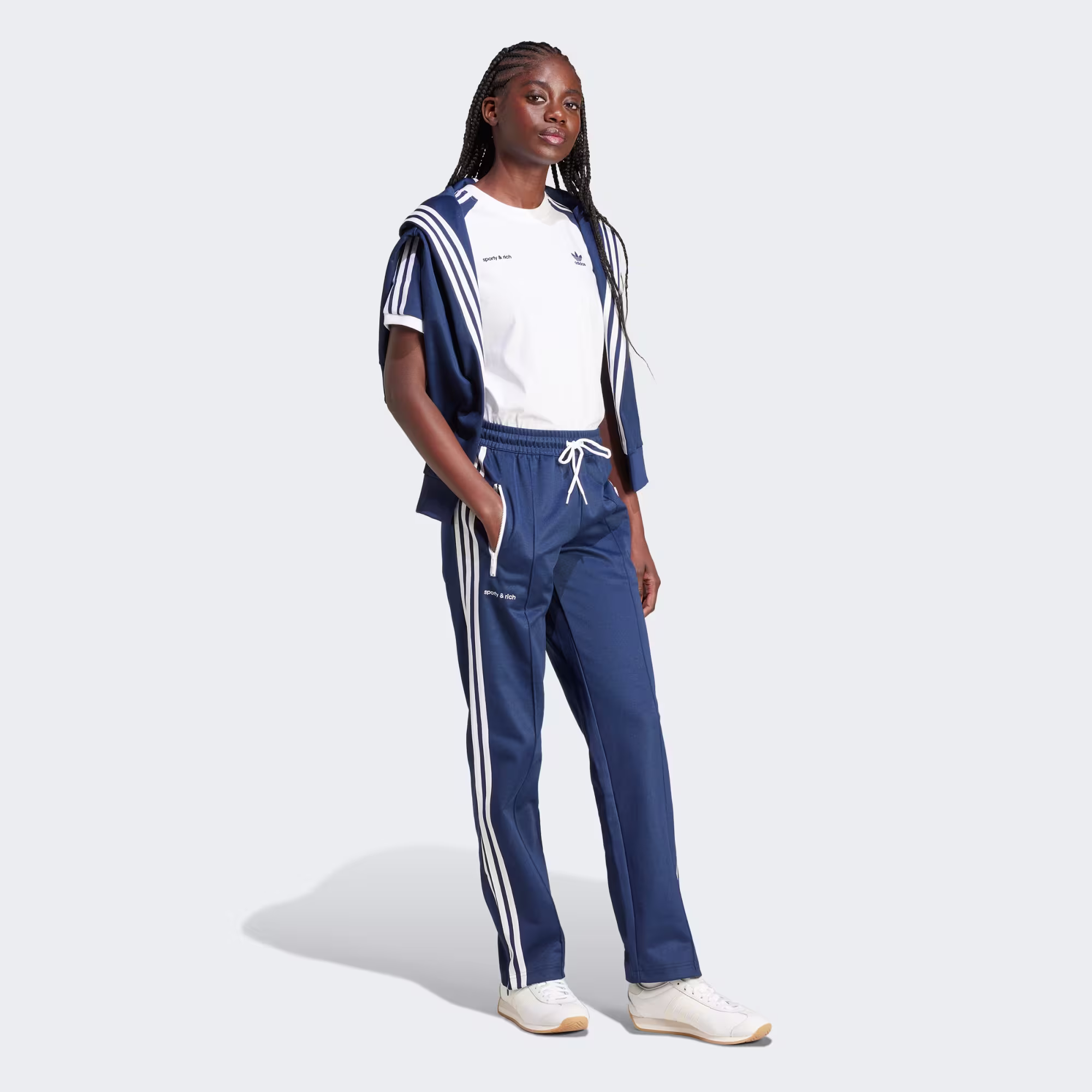 Sporty & Rich Classic Track Pants – Retro-Inspired Wellness Club Sweatpants with Luxe Comfort & Stre | AmazPromo