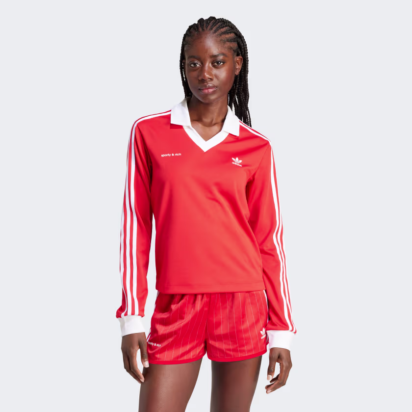 Sporty & Rich Long Sleeve Soccer Jersey – Retro-Inspired Wellness Club Shirt with Premium Streetwear | AmazPromo