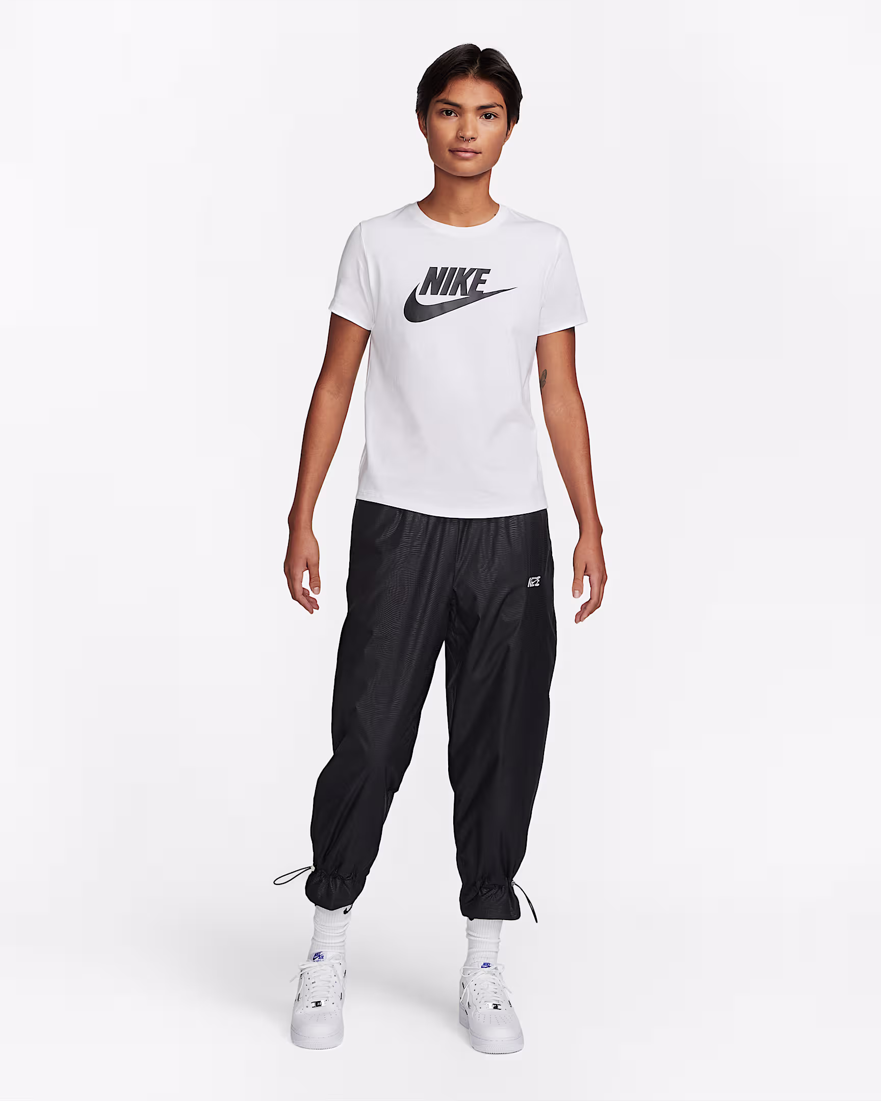 Nike Sportswear Essentials Women’s Logo T-Shirt – Classic Cotton Tee with Iconic Swoosh for Everyday | AmazPromo