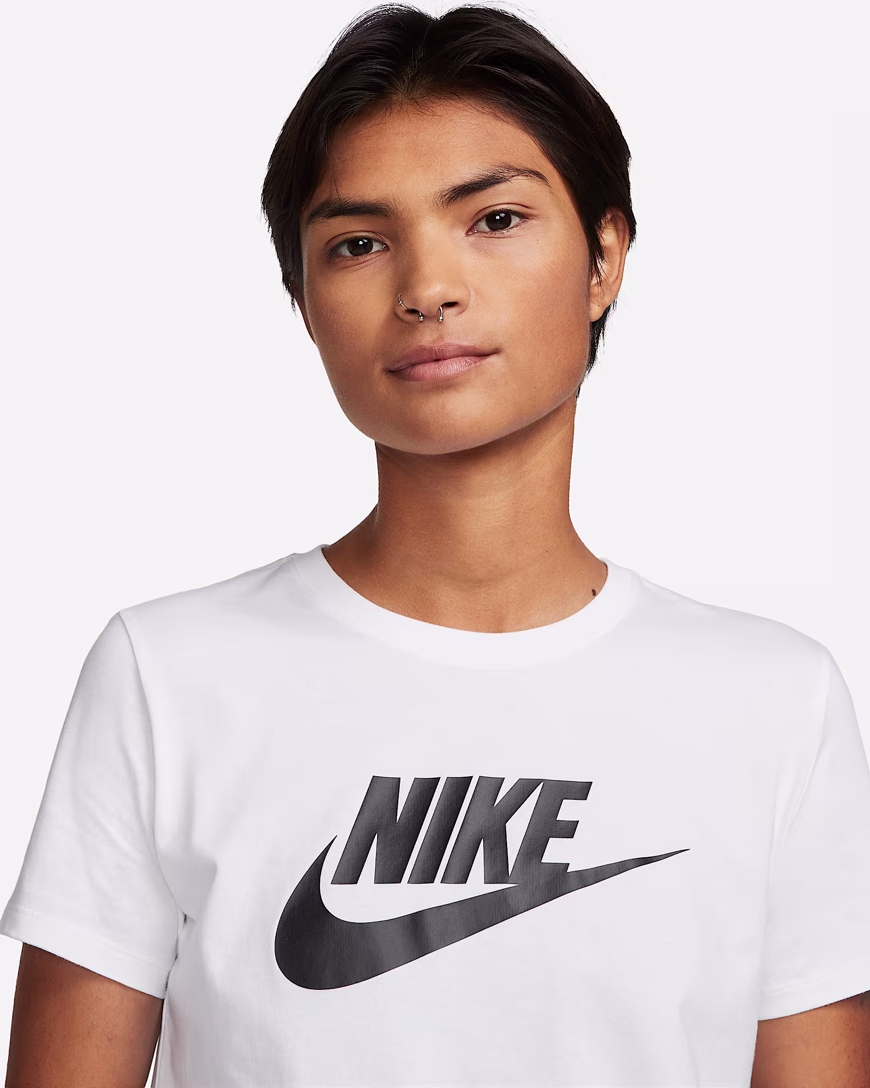 Nike Sportswear Essentials Women’s Logo T-Shirt – Classic Cotton Tee with Iconic Swoosh for Everyday | AmazPromo