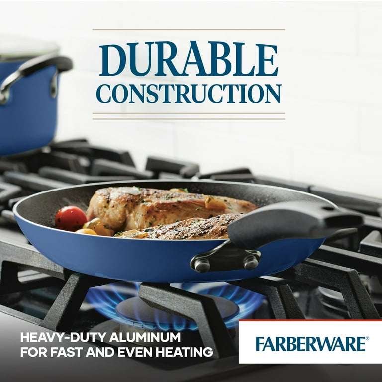 Farberware 24-Piece Nonstick Cookware Set with Utensils – Easy Clean Aluminum Pots and Pans extra image