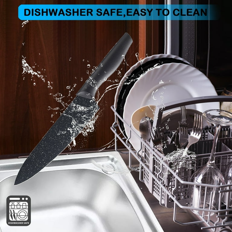 McCook 12-Piece Granite Kitchen Knife Set – Ultra Sharp German Stainless Steel Knives with Blade | AmazPromo