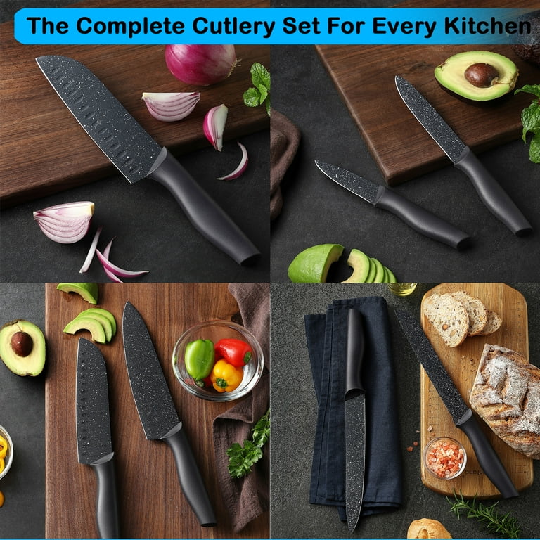 McCook 12-Piece Granite Kitchen Knife Set – Ultra Sharp German Stainless Steel Knives with Blade extra image