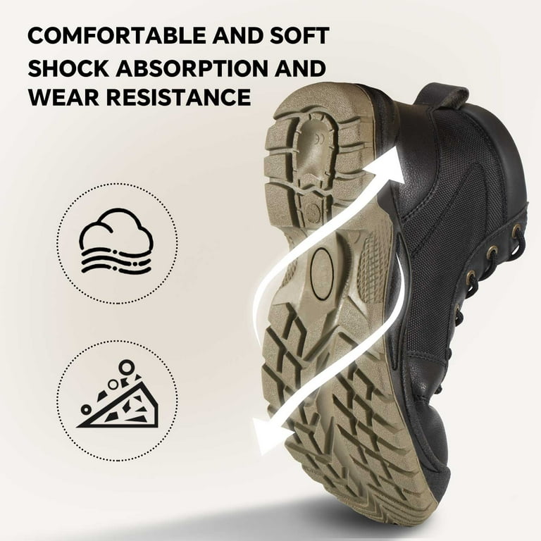 SPIEZ Men's Steel Toe Work Boots – Waterproof, Anti-Smash, Puncture-Proof Safety Shoes for Construct extra image