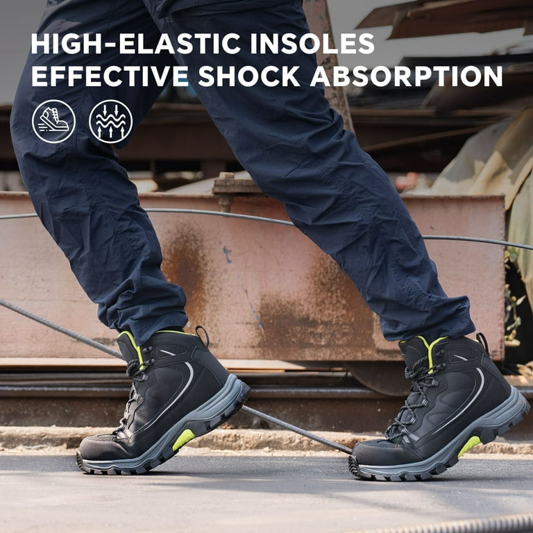 SPIEZ Men's 6-Inch Lightweight Composite Toe Work Boots – Anti-Smash, Puncture-Proof, Slip-Resistant extra image