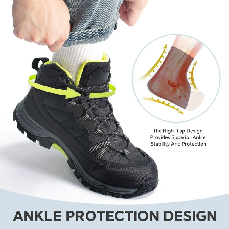 SPIEZ Men's 6-Inch Lightweight Composite Toe Work Boots – Anti-Smash, Puncture-Proof, Slip-Resistant extra image