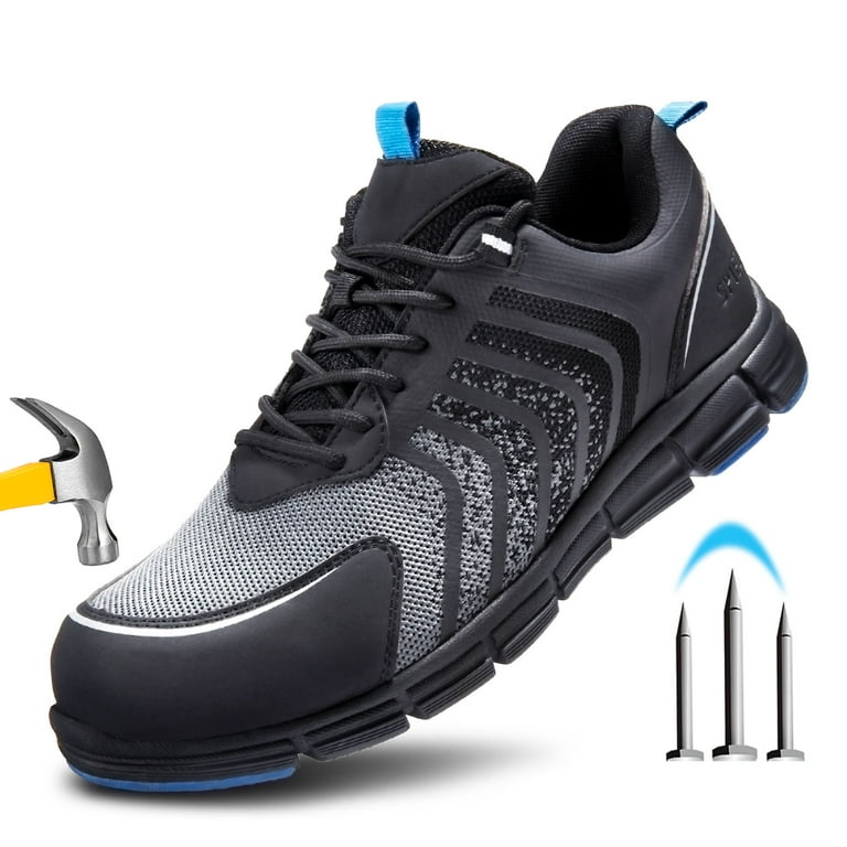 SPIEZ Men's Composite Toe Safety Work Sneakers - Lightweight, Slip-Resistant, ASTM Certified Industr | AmazPromo