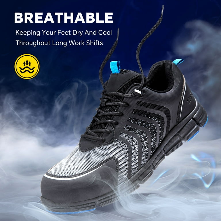 SPIEZ Men's Composite Toe Safety Work Sneakers - Lightweight, Slip-Resistant, ASTM Certified Industr extra image