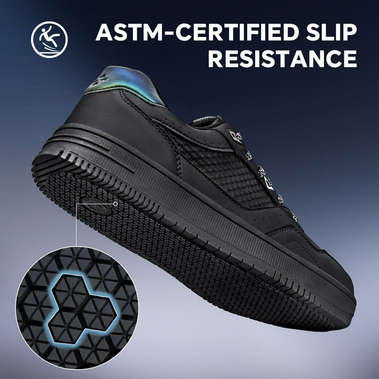 SPIEZ Non-Slip Waterproof Work Shoes for Men & Women – Slip Resistant, Oil-Resistant, Lightweight Ch | AmazPromo