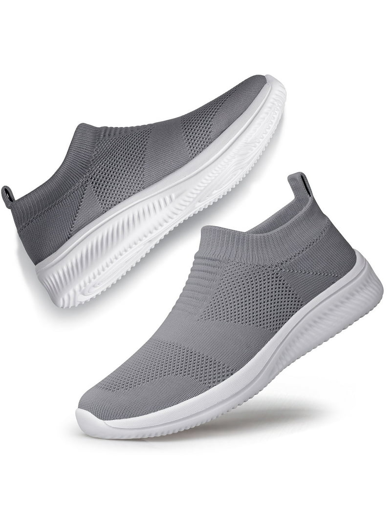 ADQ Men's Slip-On Walking Sneakers – Lightweight, Breathable Mesh, Non-Slip Casual Shoes for All-Day | AmazPromo
