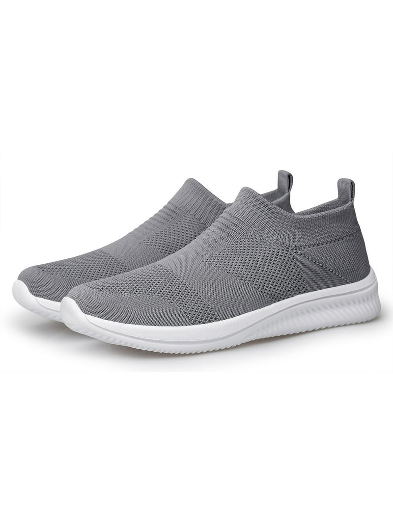 ADQ Men's Slip-On Walking Sneakers – Lightweight, Breathable Mesh, Non-Slip Casual Shoes for All-Day | AmazPromo