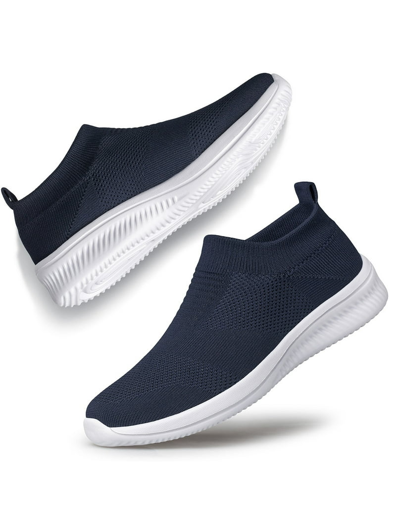 ADQ Men's Slip-On Walking Sneakers – Lightweight, Breathable, Non-Slip Mesh Shoes for All-Day | AmazPromo