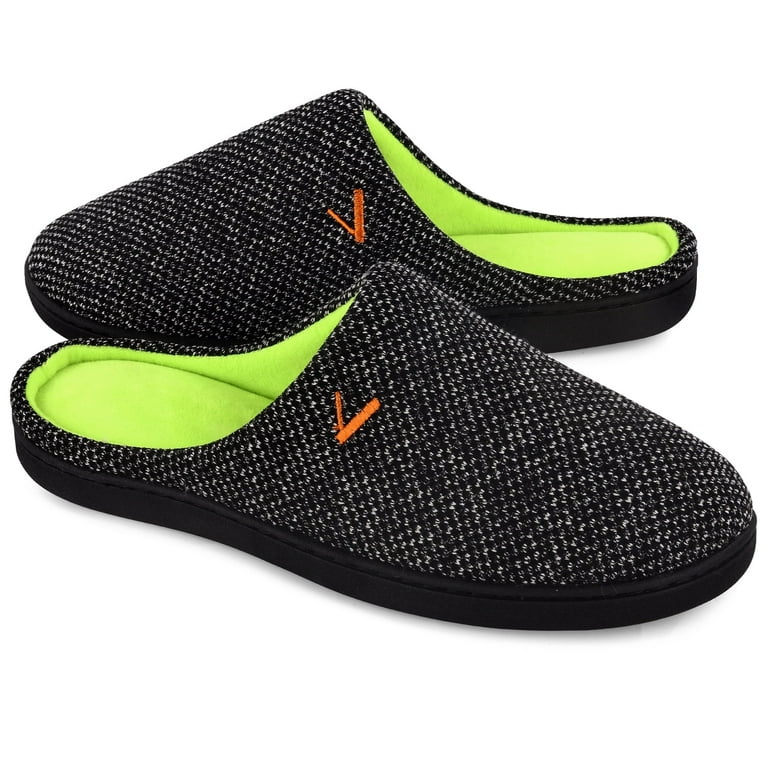 VONMAY Men's Memory Foam House Slippers – Breathable Knit Indoor Outdoor Non-Slip Cozy Shoes for All | AmazPromo