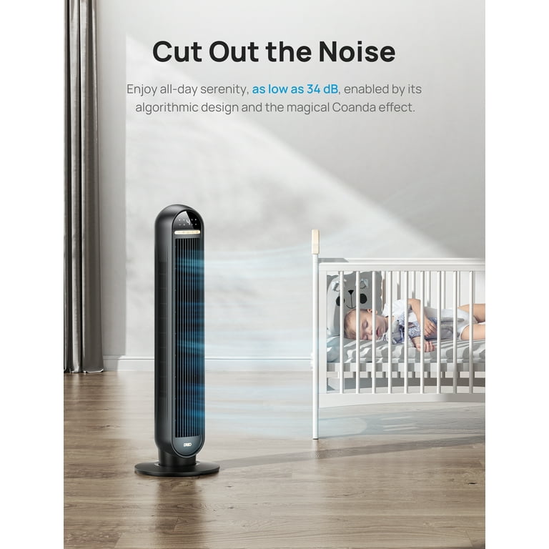 Dreo 36" Bladeless Tower Fan with Remote | 90° Oscillating Ultra-Quiet Cooling Fan for Bedroom extra image