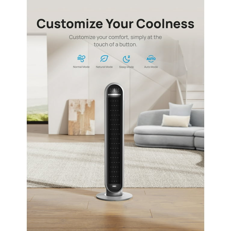 DREO 36" Quiet Tower Fan for Home with Remote | High-Speed 24ft/s Airflow, 90° Oscillating Standing extra image