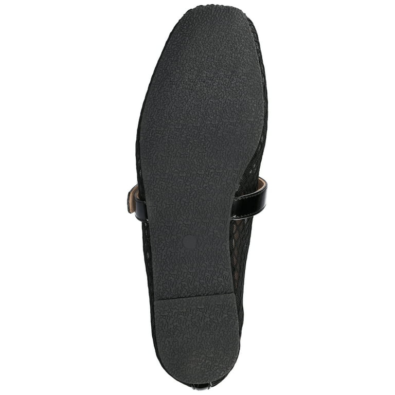 Journee Collection Women's Mesh Mary Jane Flats – Square Toe Ballet Style, Slip-On Comfort Shoes extra image