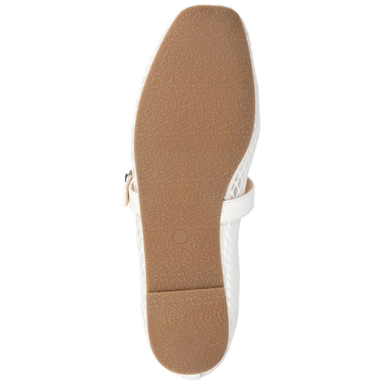 Journee Collection Casha Mesh Mary Jane Flats for Women – Stylish Square Toe Slip-On Dress Shoes extra image