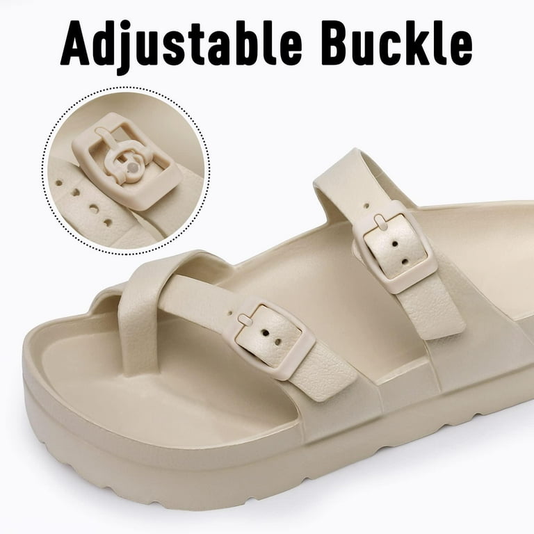Litfun Women's Platform Slide Sandals with Arch Support, Thick EVA Sole & Adjustable Buckles – Light extra image