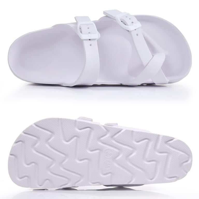 Litfun Women's Arch Support Platform Slide Sandals – Thick EVA Sole, Adjustable Buckle, Non-Slip Com | AmazPromo