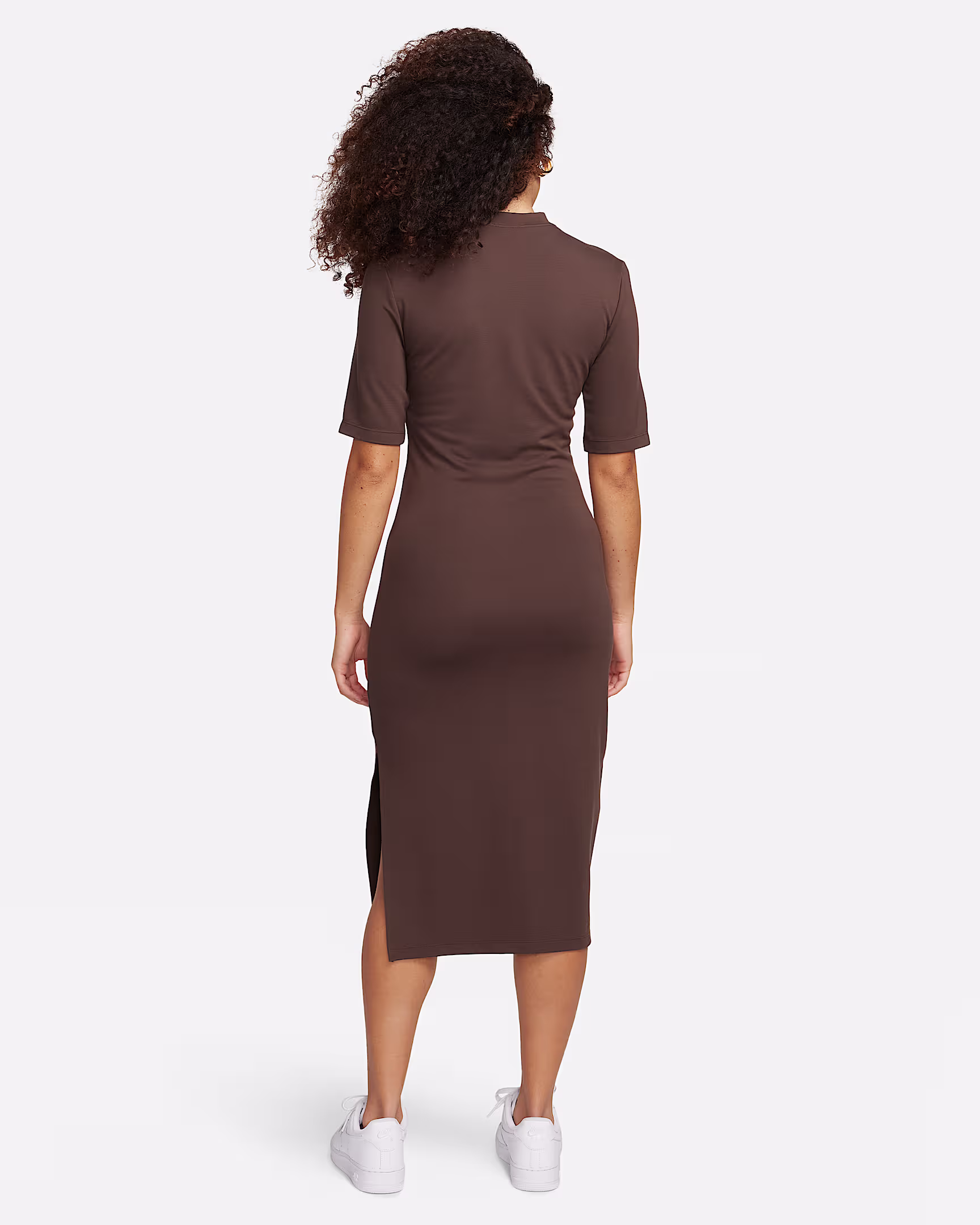 Nike Sportswear Essential Tight Midi Dress for Women – Bodycon Fit, Soft Ribbed Fabric extra image