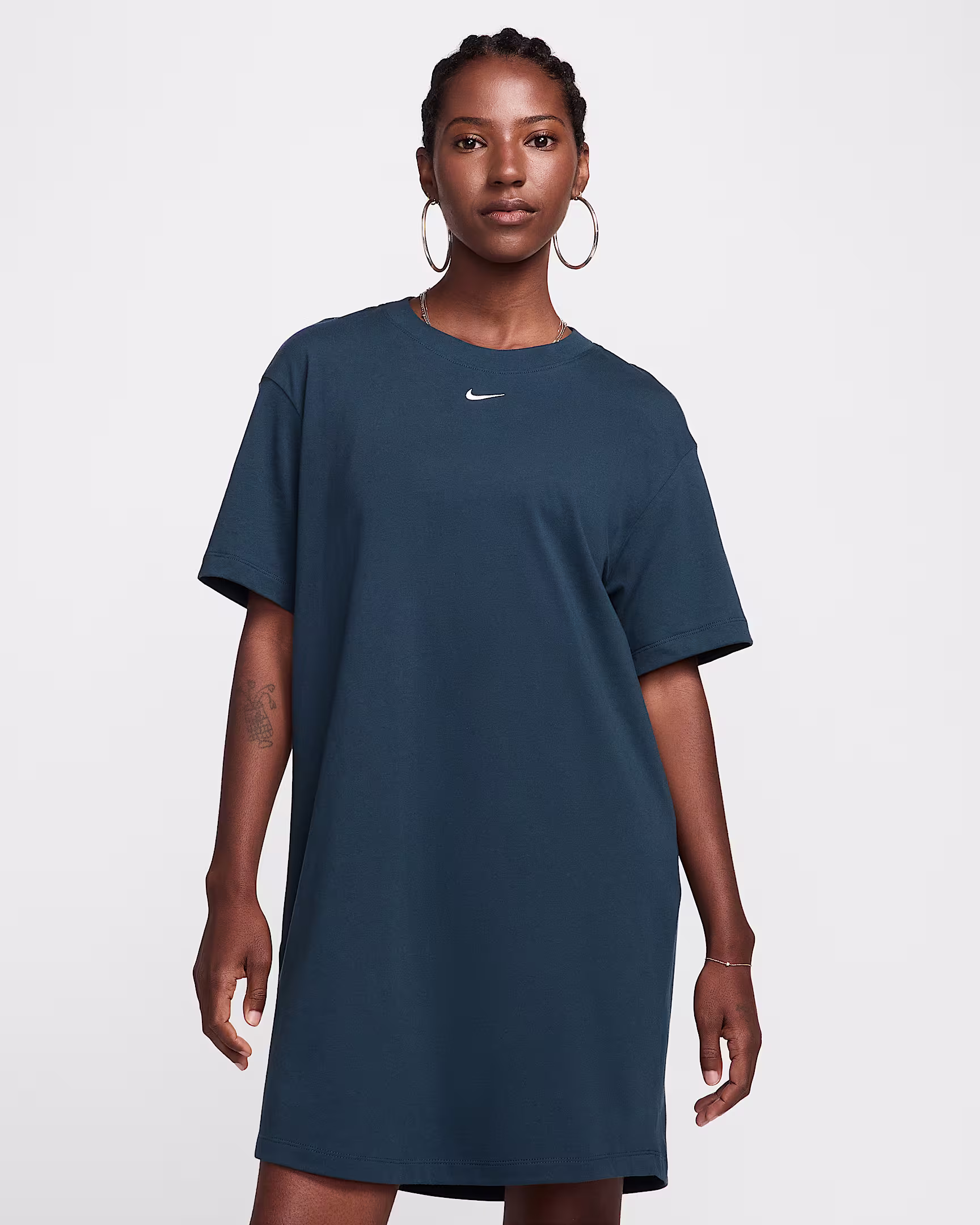 Nike Chill Knit Oversized T-Shirt Dress for Women – Ultra-Soft Relaxed Fit Loungewear extra image