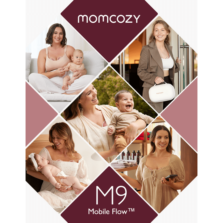Momcozy M9 Wearable Breast Pump Hands-Free - Mobile Flow Electric Pump with App Control, Strong Suct | AmazPromo