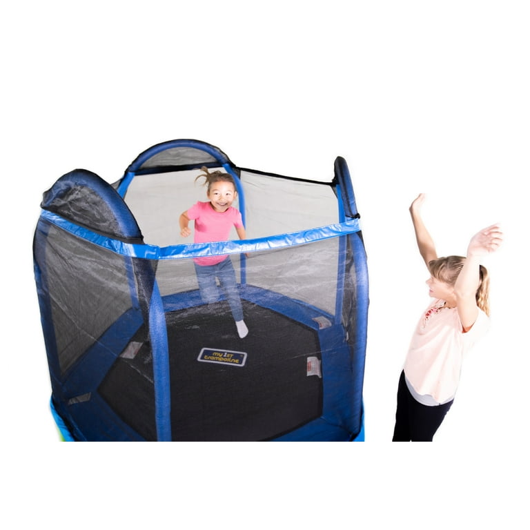 Sportspower 7' My First Trampoline for Kids Ages 3-10 – Safe Outdoor Play with Enclosure, Padded Fra | AmazPromo
