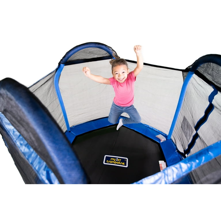 Sportspower 7' My First Trampoline for Kids Ages 3-10 – Safe Outdoor Play with Enclosure, Padded Fra extra image
