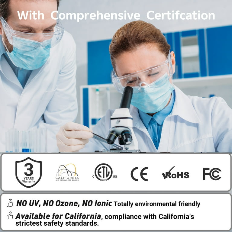 DR. J Professional HEPA Air Purifier for Large Rooms up to 1300 Sq Ft – High-Efficiency Air Cleaner | AmazPromo