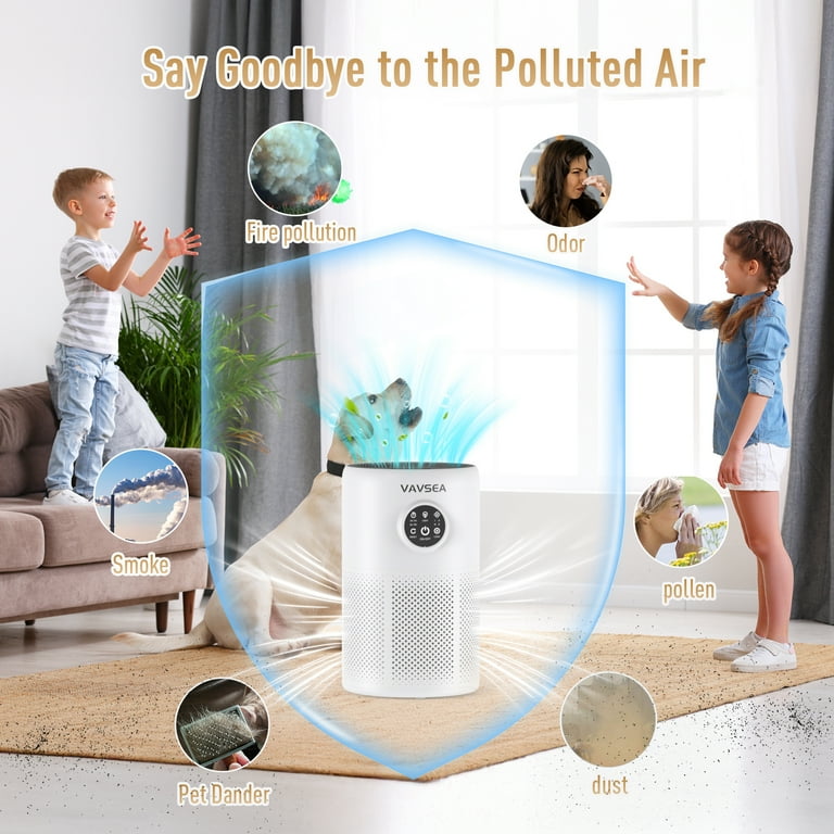 VAVSEA H13 HEPA Air Purifier for Large Rooms Up to 1300ft² – Ultra Quiet 20dB Sleep Mode, 3-Stage Fi extra image