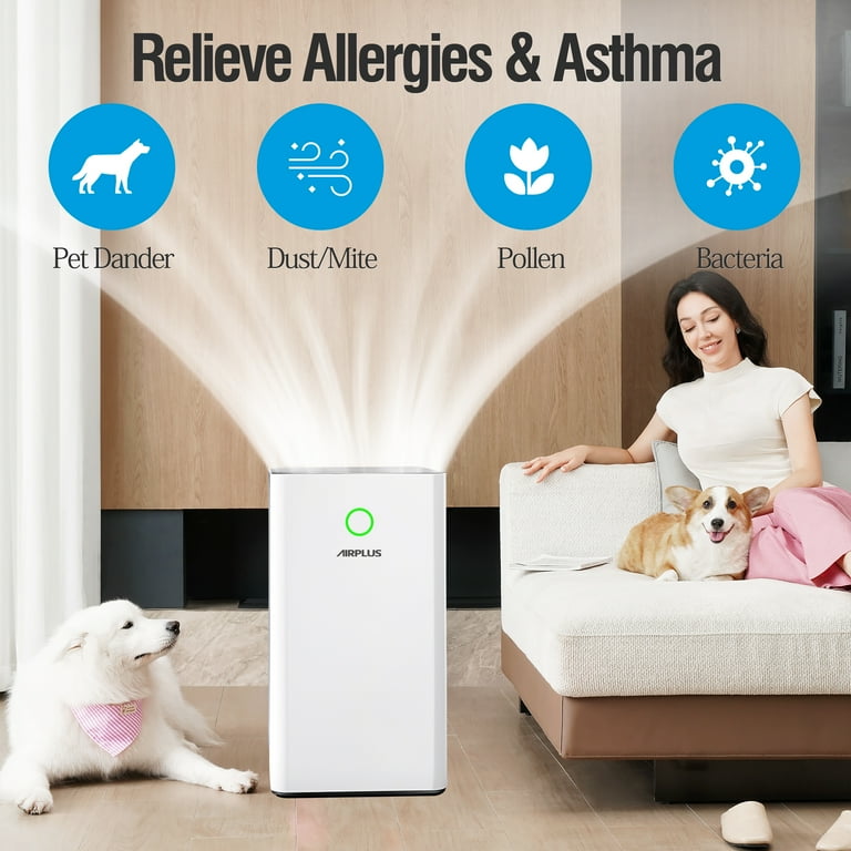 AIRPLUS KXY550 HEPA Air Purifier for Home Large Room 2152 Sq Ft – H13 True HEPA Filter Cleaner 99.97 | AmazPromo