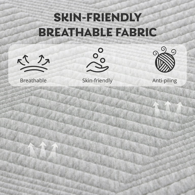 MLILY Ego 12-Inch Gel Memory Foam Queen Mattress in a Box – Medium Firm, Green Tea Infused, Cooling extra image