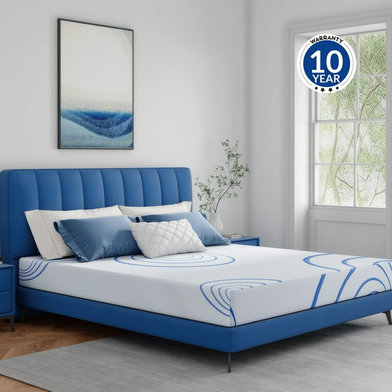 MLILY Ego Charcoal 8” Gel Memory Foam Queen Mattress in a Box – Medium Firm, Cooling & Pressure Reli extra image