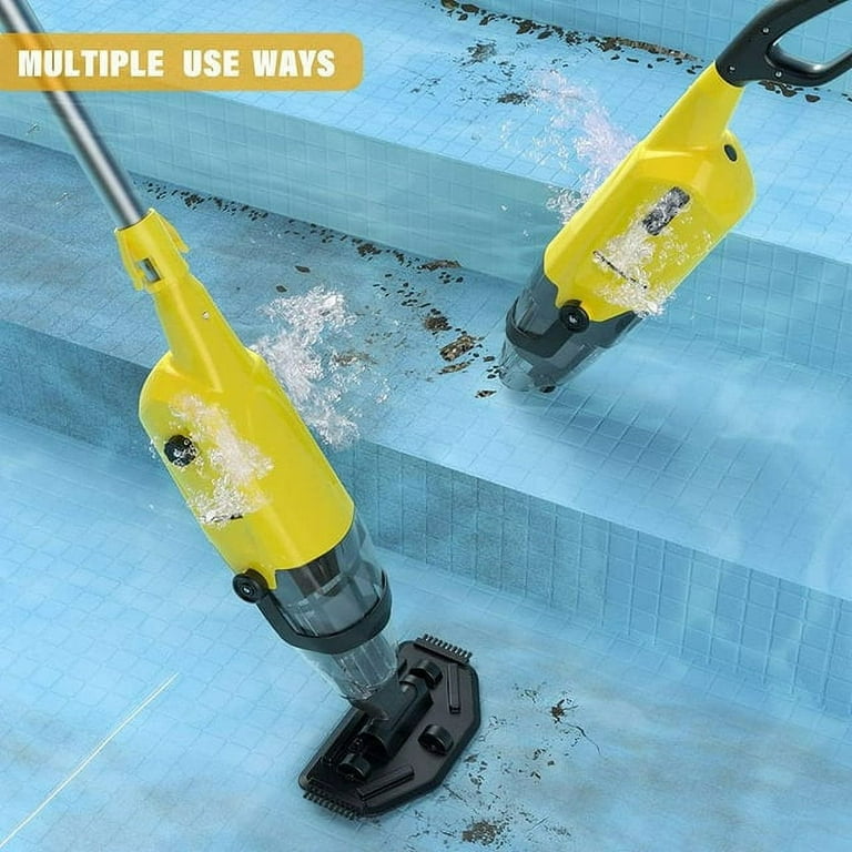 Efurden Cordless Pool Vacuum for Above Ground Pools, Spas & Hot Tubs – 60 Min Rechargeable Handheld | AmazPromo