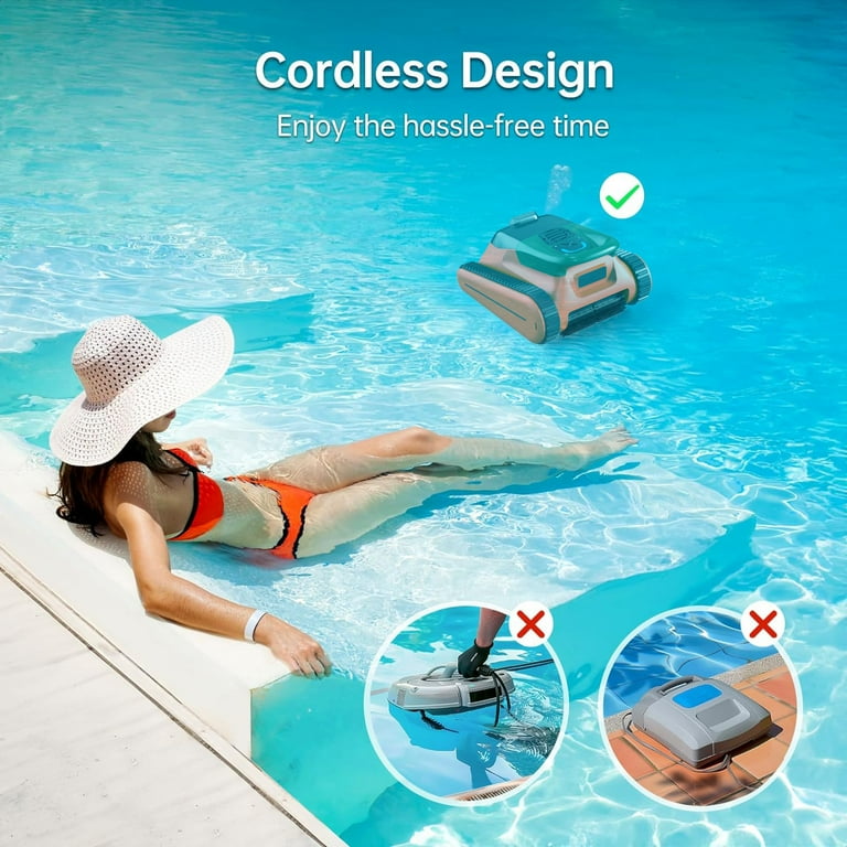 Seauto Crab Pro Cordless Robotic Pool Cleaner – 4500Pa Suction, Wall-Climbing, 150 Min Runtime, Auto extra image