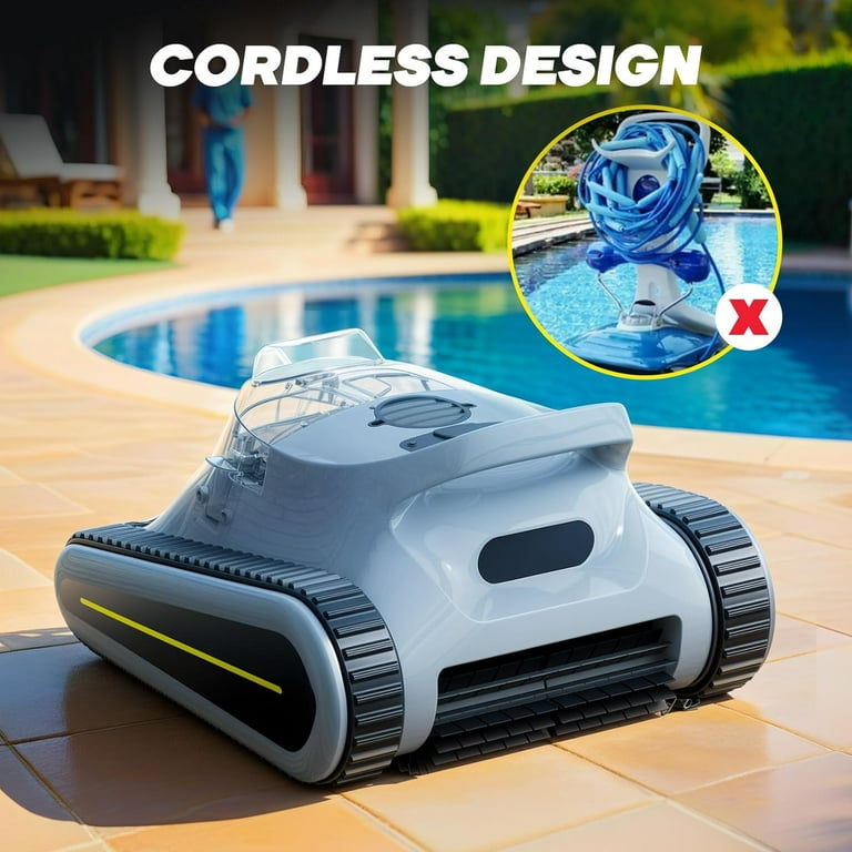 Seauto Crab Cordless Robotic Pool Cleaner – Smart Wireless Vacuum for In-Ground & Above-Ground Pools | AmazPromo