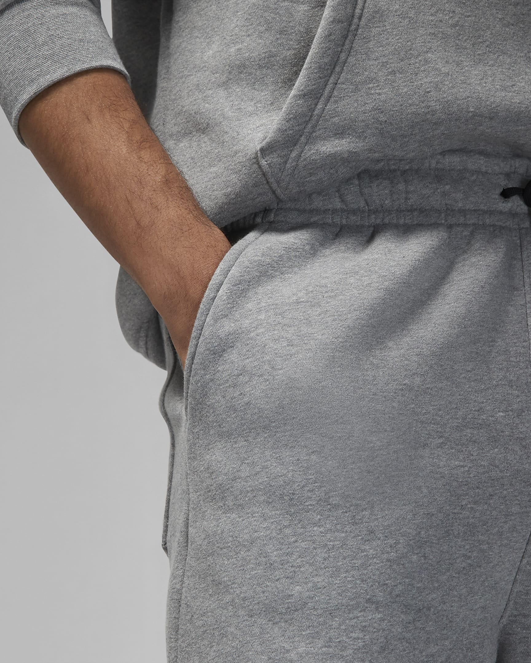 Jordan Brooklyn Fleece Shorts for Men – Premium Cotton Blend, Jumpman Logo, Carbon Heather, Summer extra image