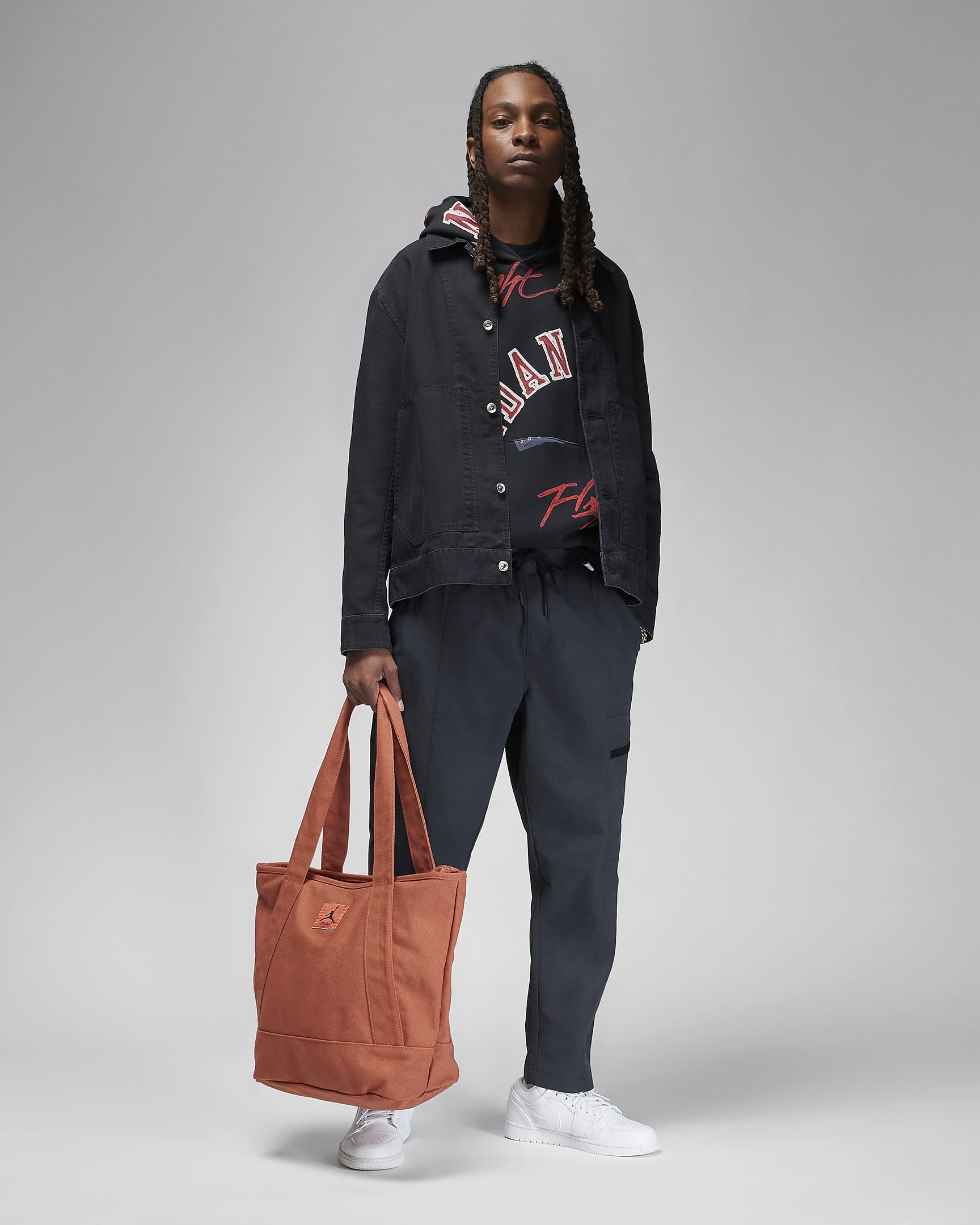 Jordan Essentials Men's Black Woven Utility Cargo Pants – Lightweight Streetwear with Athletic extra image