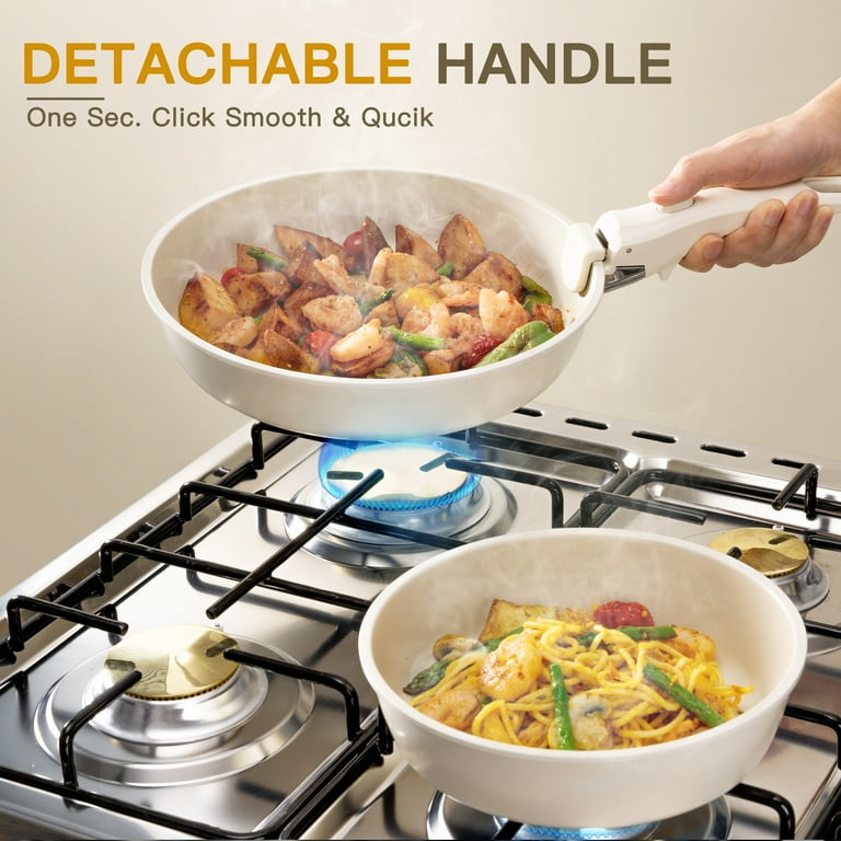 Astercook 20-Piece Ceramic Cookware Set Non Stick with Detachable Handles – Induction & Oven Safe extra image