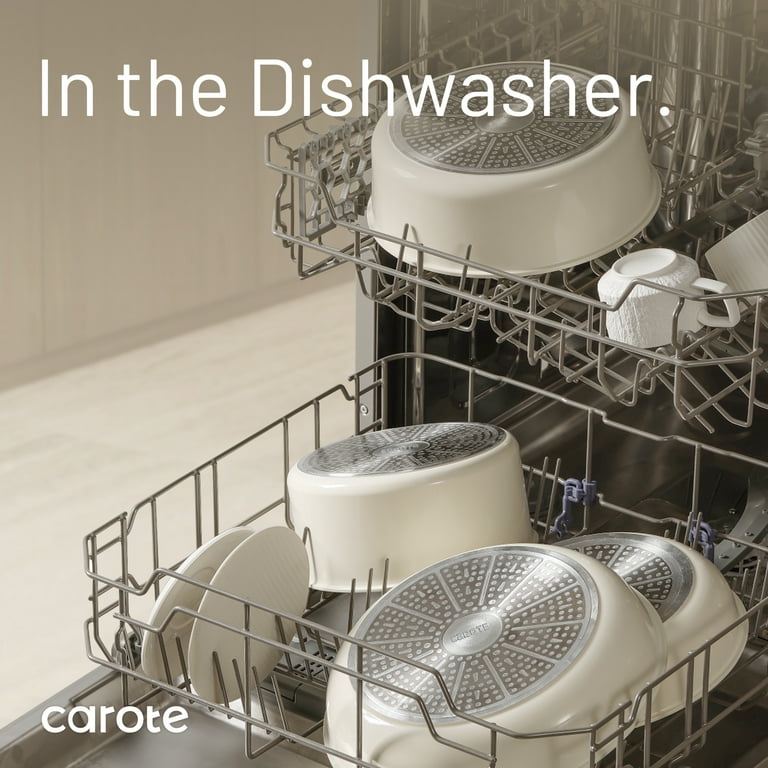 Carote 11-Piece Ceramic Nonstick Cookware Set with Detachable Handles – Space-Saving, Induction extra image