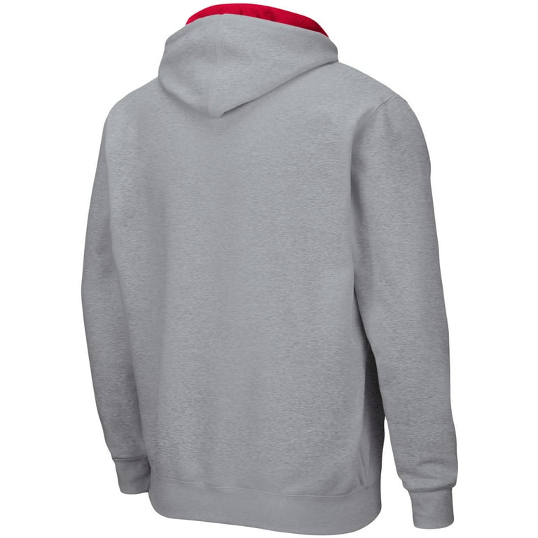 Colosseum Men’s Ohio State Buckeyes Full-Zip Hoodie Heathered Gray – Official NCAA Arch & Logo 3.0 | AmazPromo