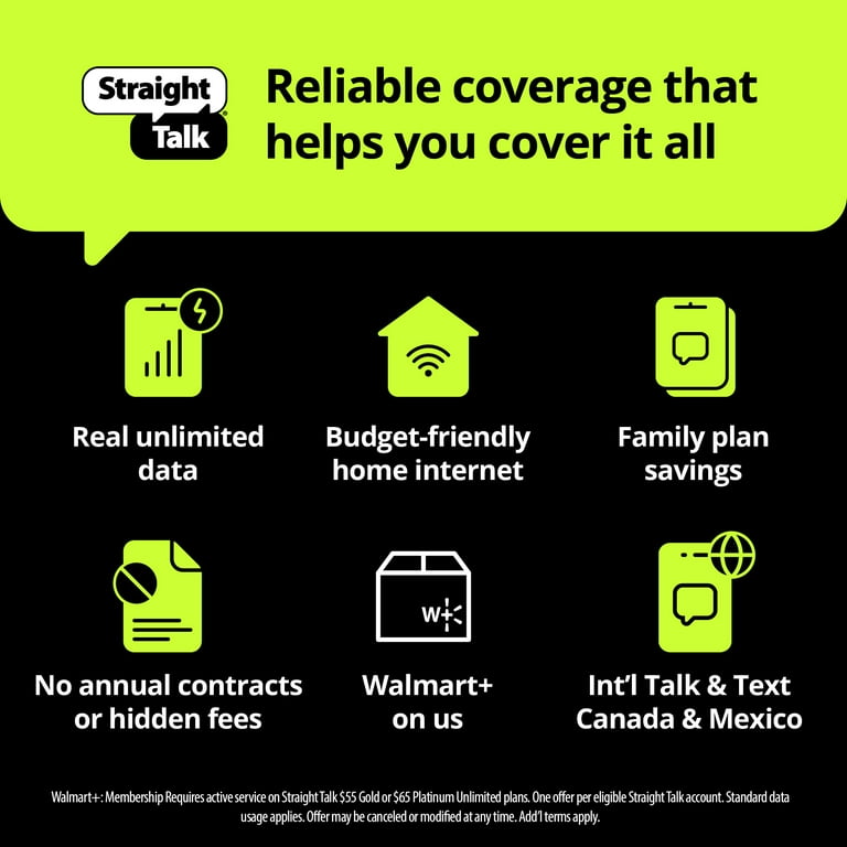 Apple iPhone 14 Midnight 128GB (Straight Talk Prepaid Smartphone, Locked) – 6.1" Super Retina XDR, 5 | AmazPromo