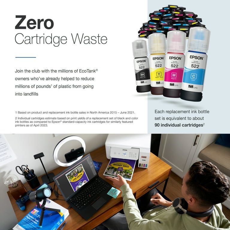 Epson EcoTank ET-2803 Wireless All-in-One Ink Tank Printer – High-Capacity, Cartridge-Free, Home extra image