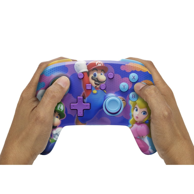 PowerA Enhanced Wireless Controller for Nintendo Switch – Color Splash Heroes, Bluetooth | AmazPromo