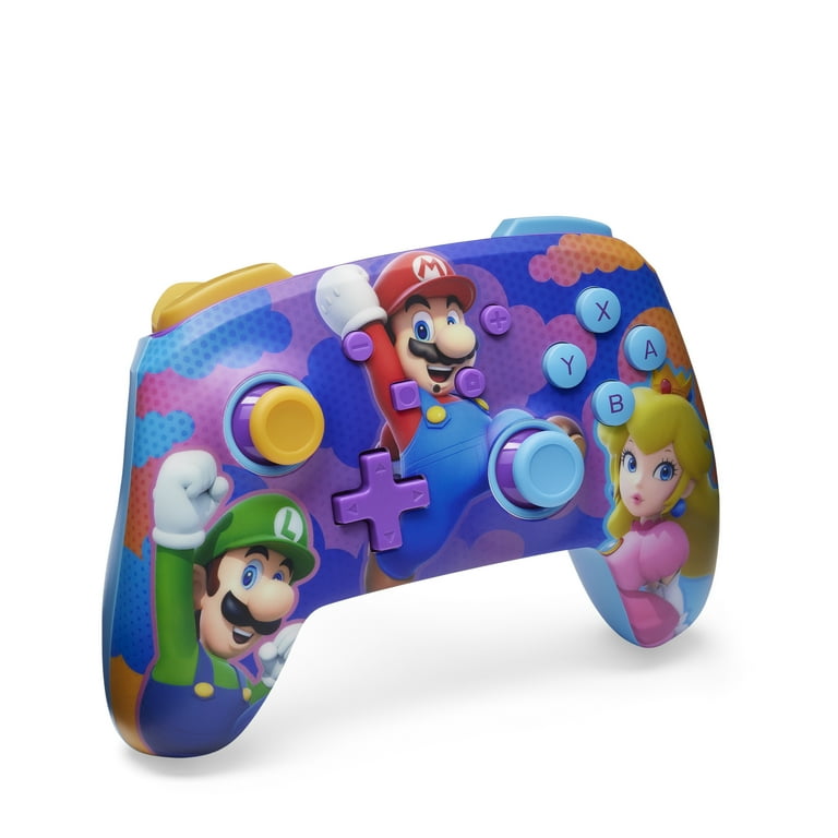 PowerA Enhanced Wireless Controller for Nintendo Switch – Color Splash Heroes, Bluetooth | AmazPromo